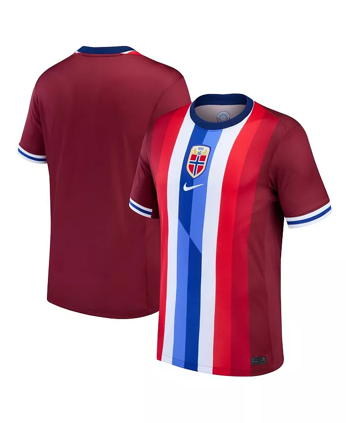 

Мужская футболка сборной Норвегии 2024 домашняя реплика без номера, красная Nike