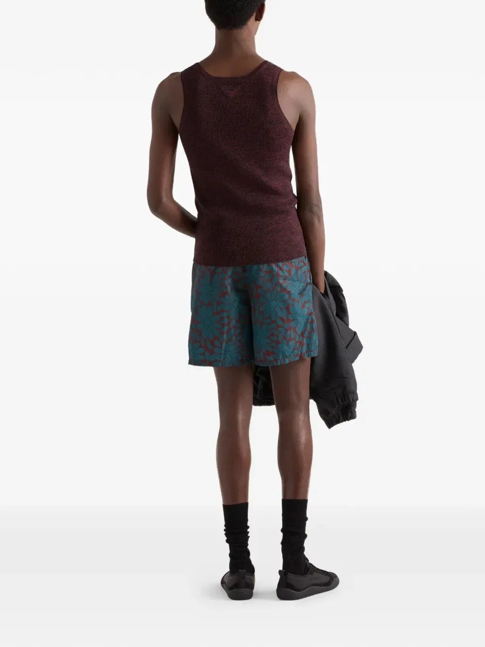 Плавки из Re-Nylon Prada, красный — фото 3