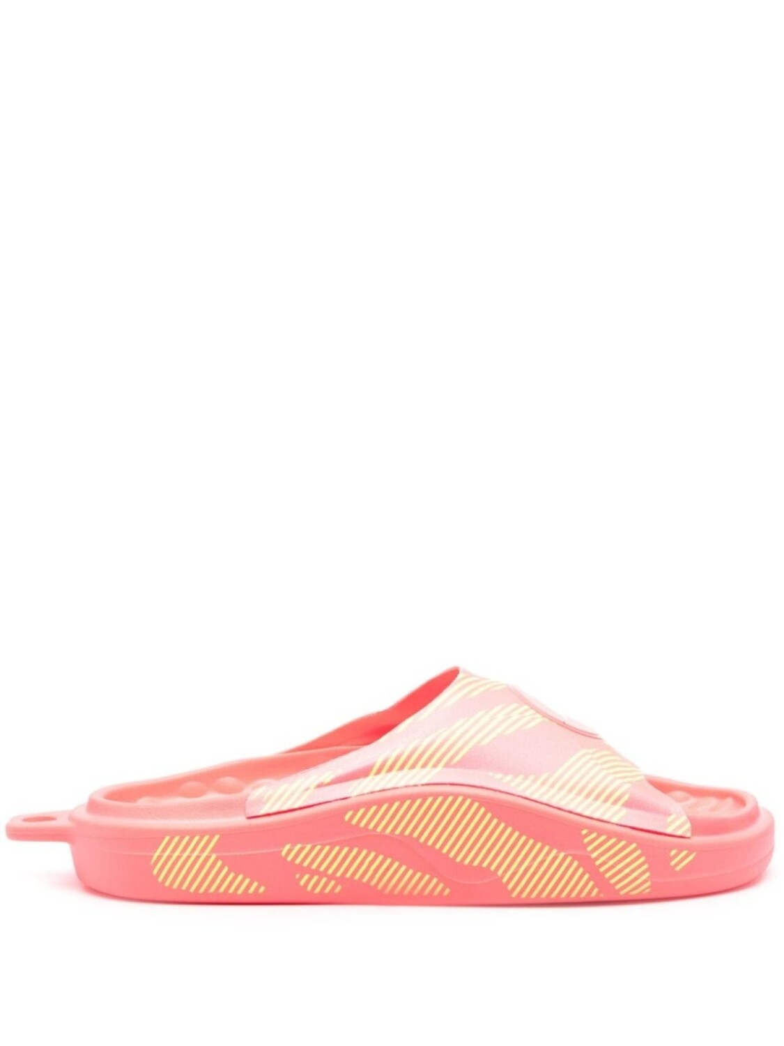 

adidas by Stella McCartney шлепанцы в полоску, розовый