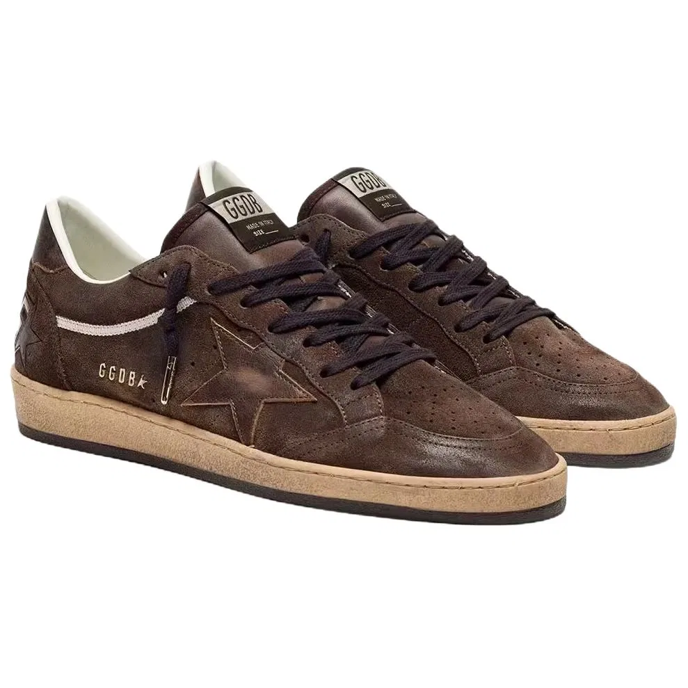 Кеды низкие Golden Goose Brown — фото 4