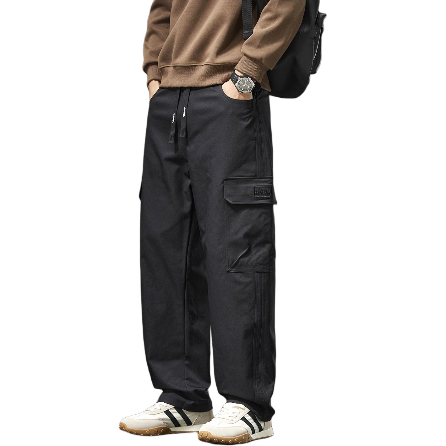 

Повседневные брюки Unisex Moderate Straight Fit Jeep, pure черный