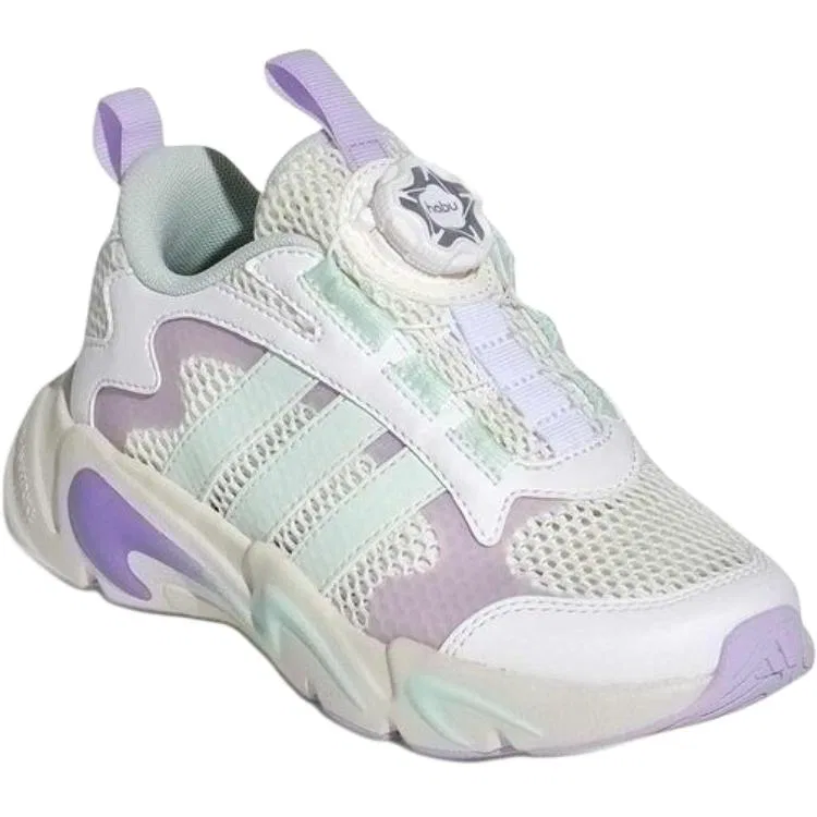 Кроссовки PLAYFLEX HABU низкие детские lifestyle white green purple Kids' Adidas — фото 3