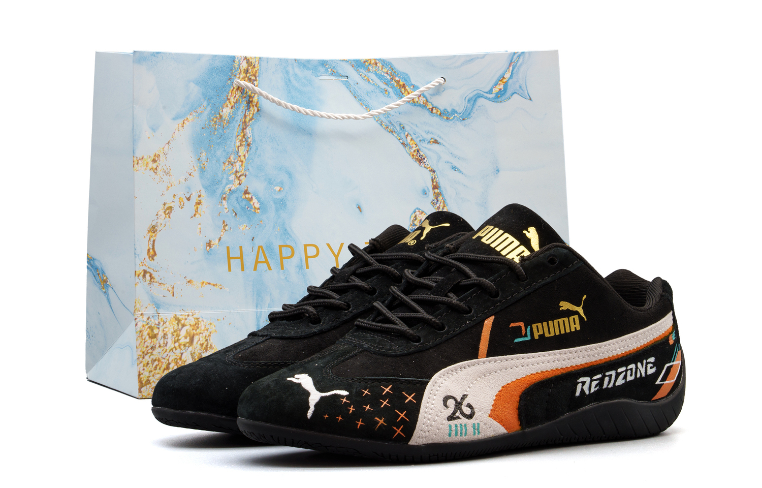 

Speedcat Abrasion Resistant низкие повседневные кроссовки Unisex PUMA, оранжевый черный (shopping bag)