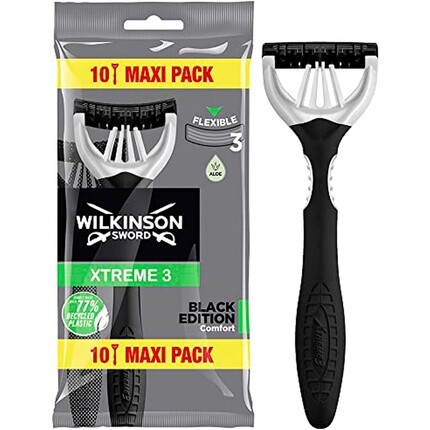 

Одноразовые бритвы Wilkinson Xtreme 3 Black Edition, упаковка из 10 шт., Wilkinson Sword