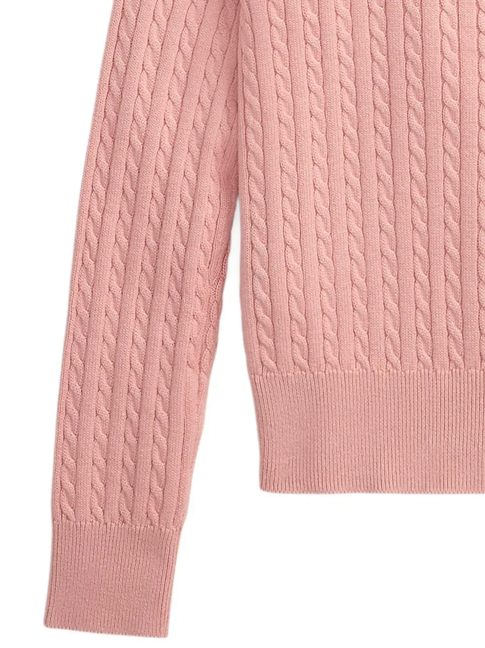 Кардиган крупной вязки Polo Ralph Lauren Kids, розовый — фото 3