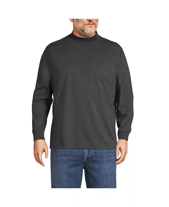 

Футболка-водолазка Big & Tall Super-T Lands' End, черный