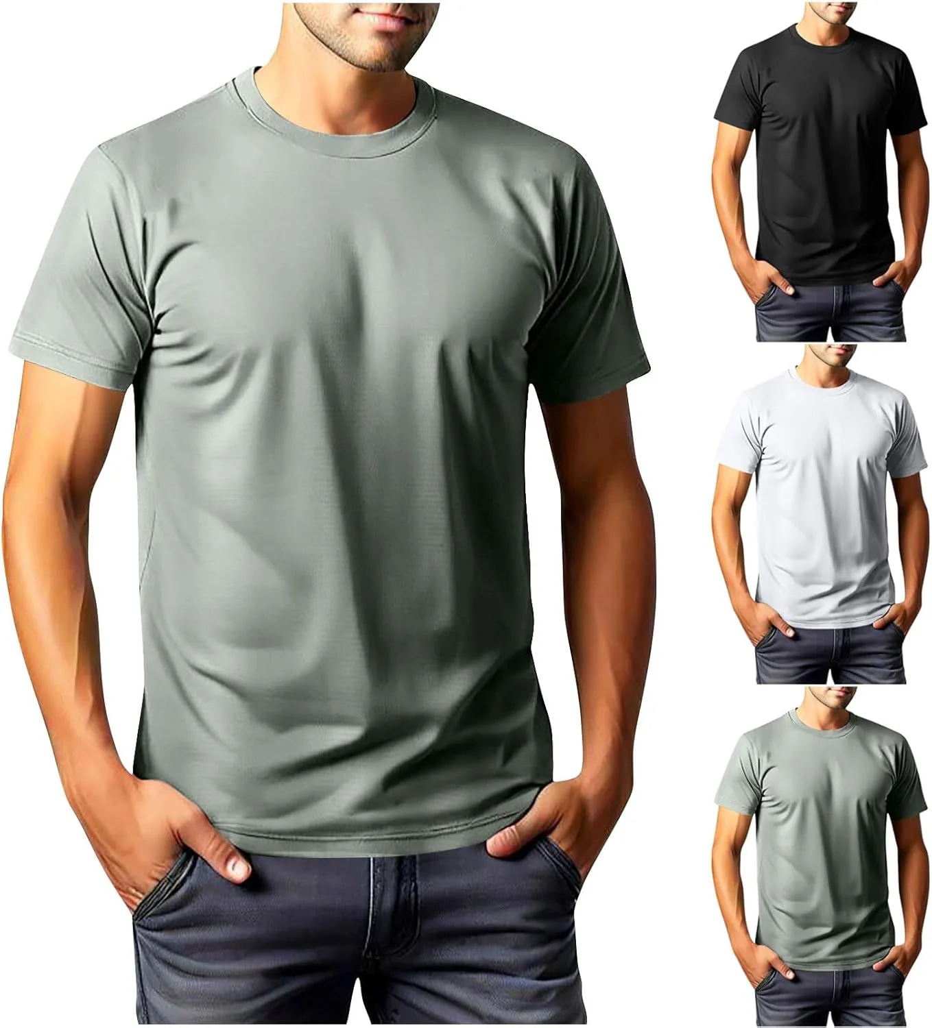 

Мужская футболка Casual Slim Fit с коротким рукавом