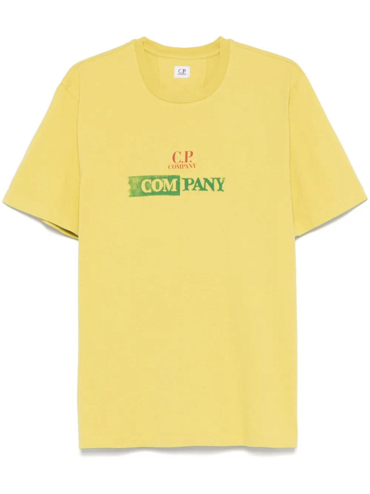 

C.P. Company футболка с логотипом, желтый