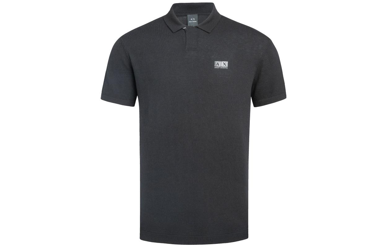 

Поло мужское ae ss22 ARMANI EXCHANGE, черный