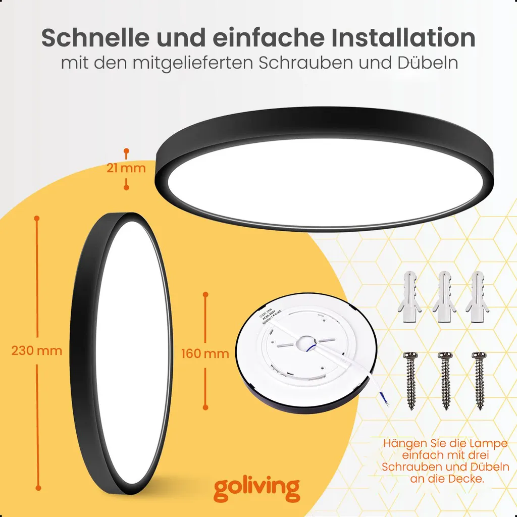 

Потолочный светильник Goliving, белый
