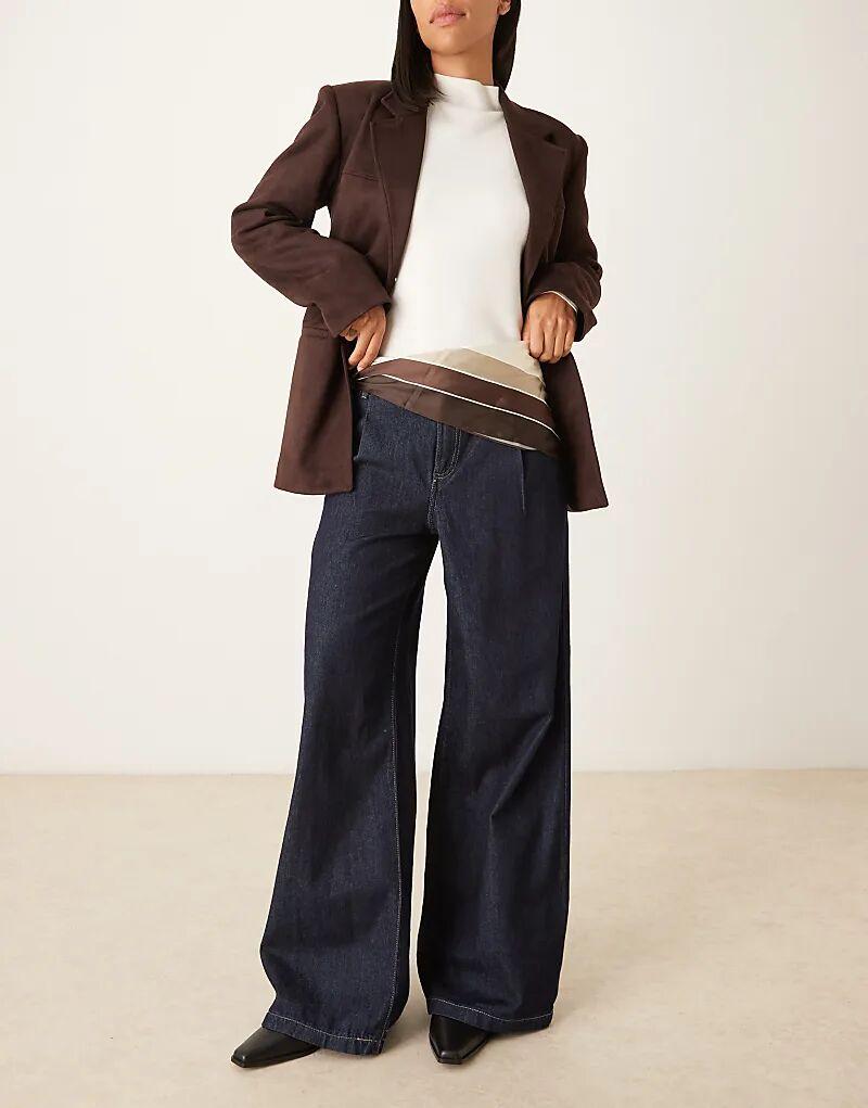 

Бандана с цветными блоками на поясе My Accessories коричневого цвета