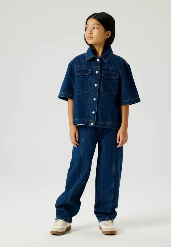 Блузка на пуговицах Name It, Dark Blue Denim