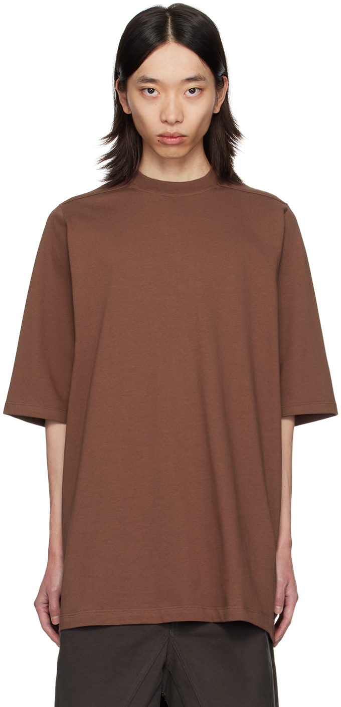 

Футболка коричневая Porterville Jumbo Rick Owens, Throat