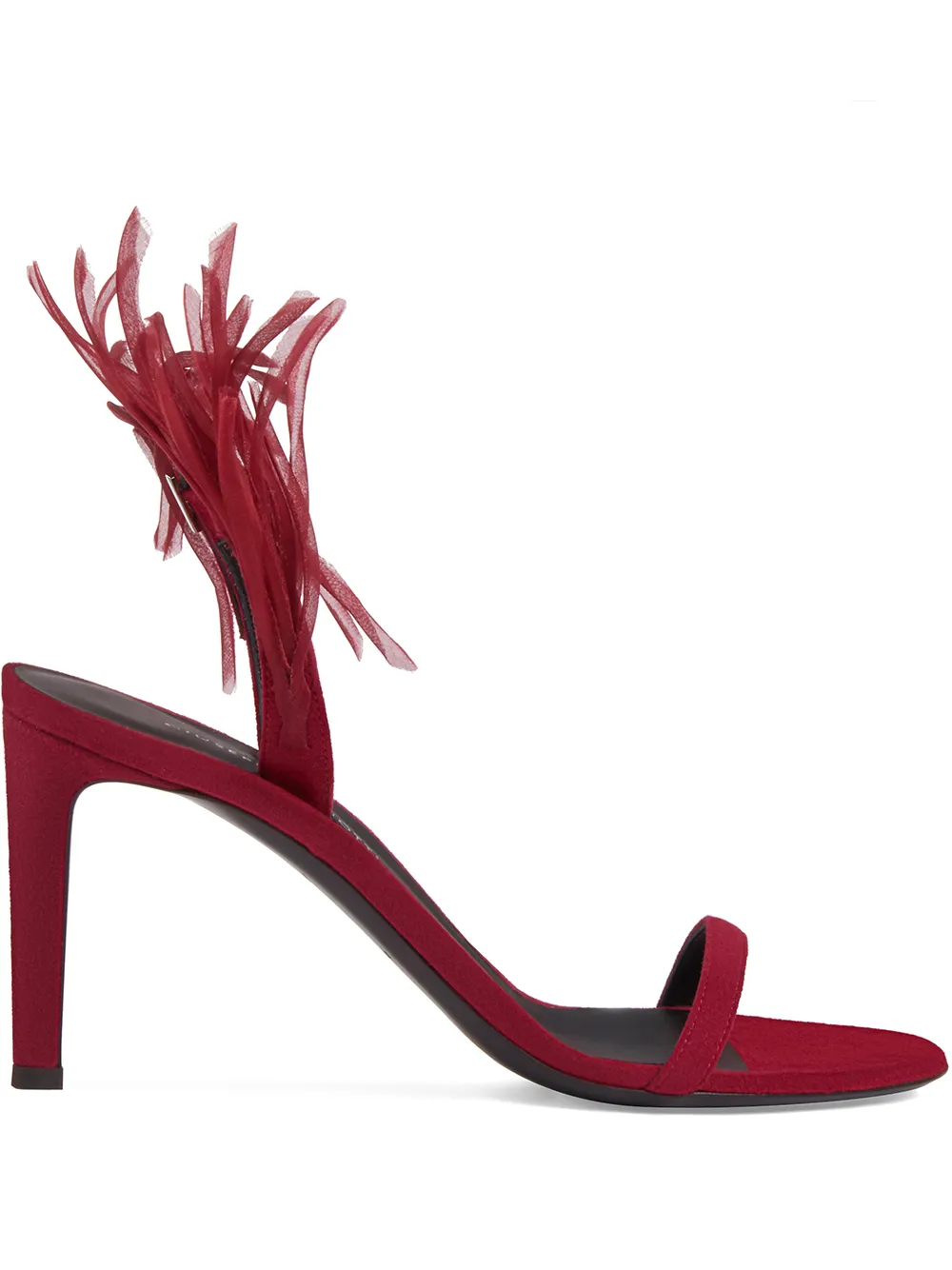 Декорированные босоножки Fenice Crazyhorse 85 Giuseppe Zanotti, красный