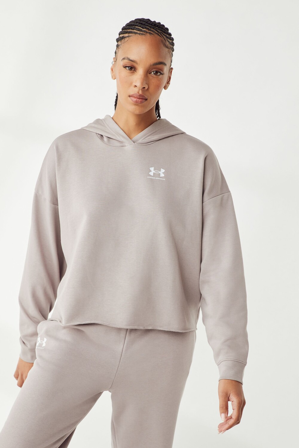 

Толстовка Rival Terry oversize Under Armour, серый