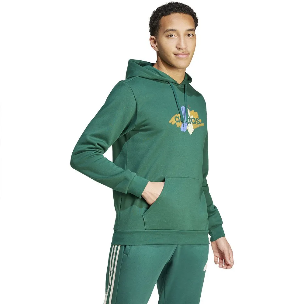 Худи adidas Codes Graphic, зеленый — фото 4