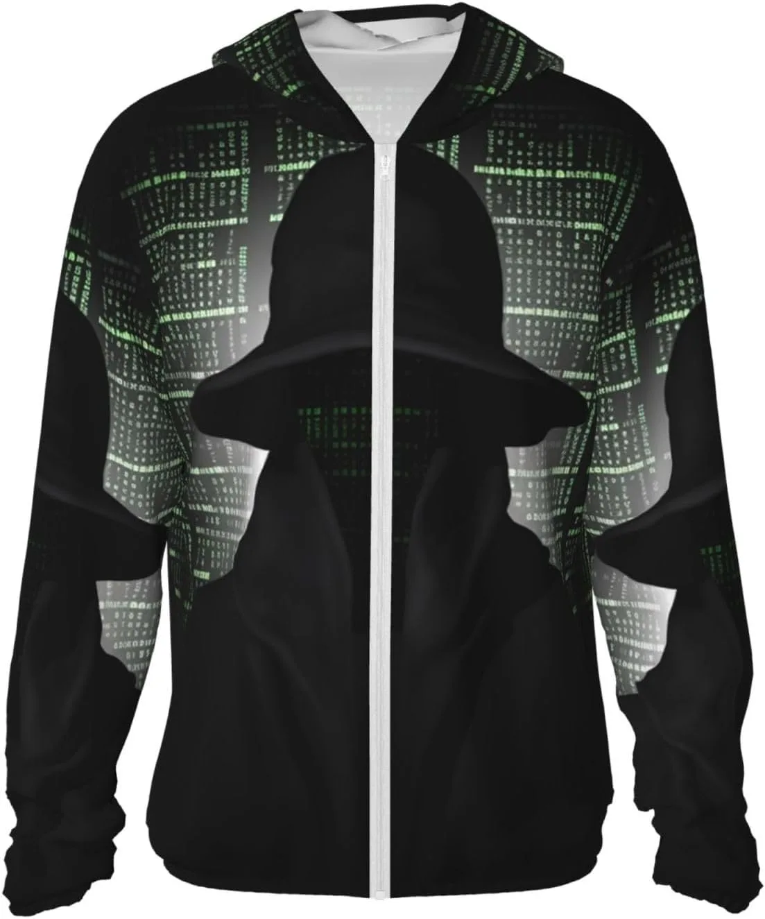 

Мужская солнцезащитная толстовка с капюшоном UPF 50+ Dark Side Hacker BWLHJKE