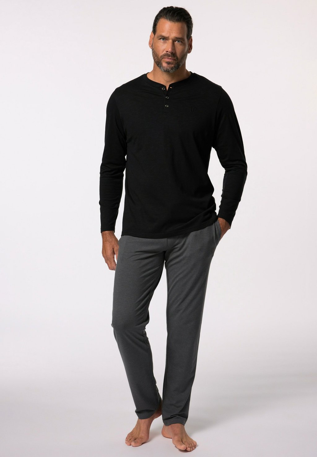 

Пижамный комплект SET ZWEITEILER HENLEY JP1880, черный