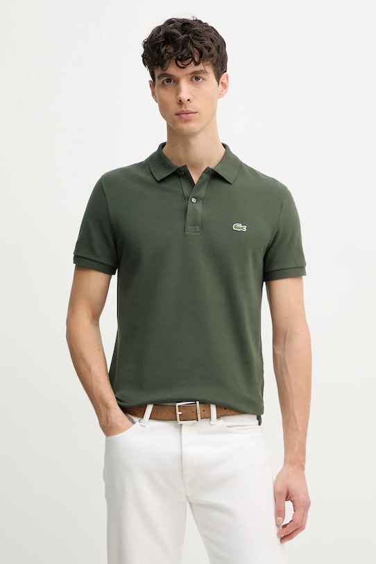 

Хлопковая поло Lacoste, зеленый