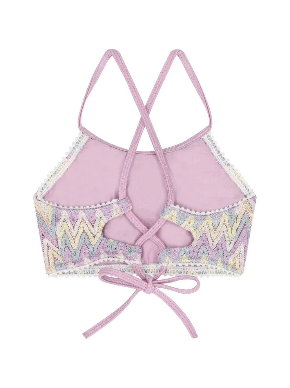Бикини с зигзагообразным узором Nessi Byrd Kids, фиолетовый — фото 4
