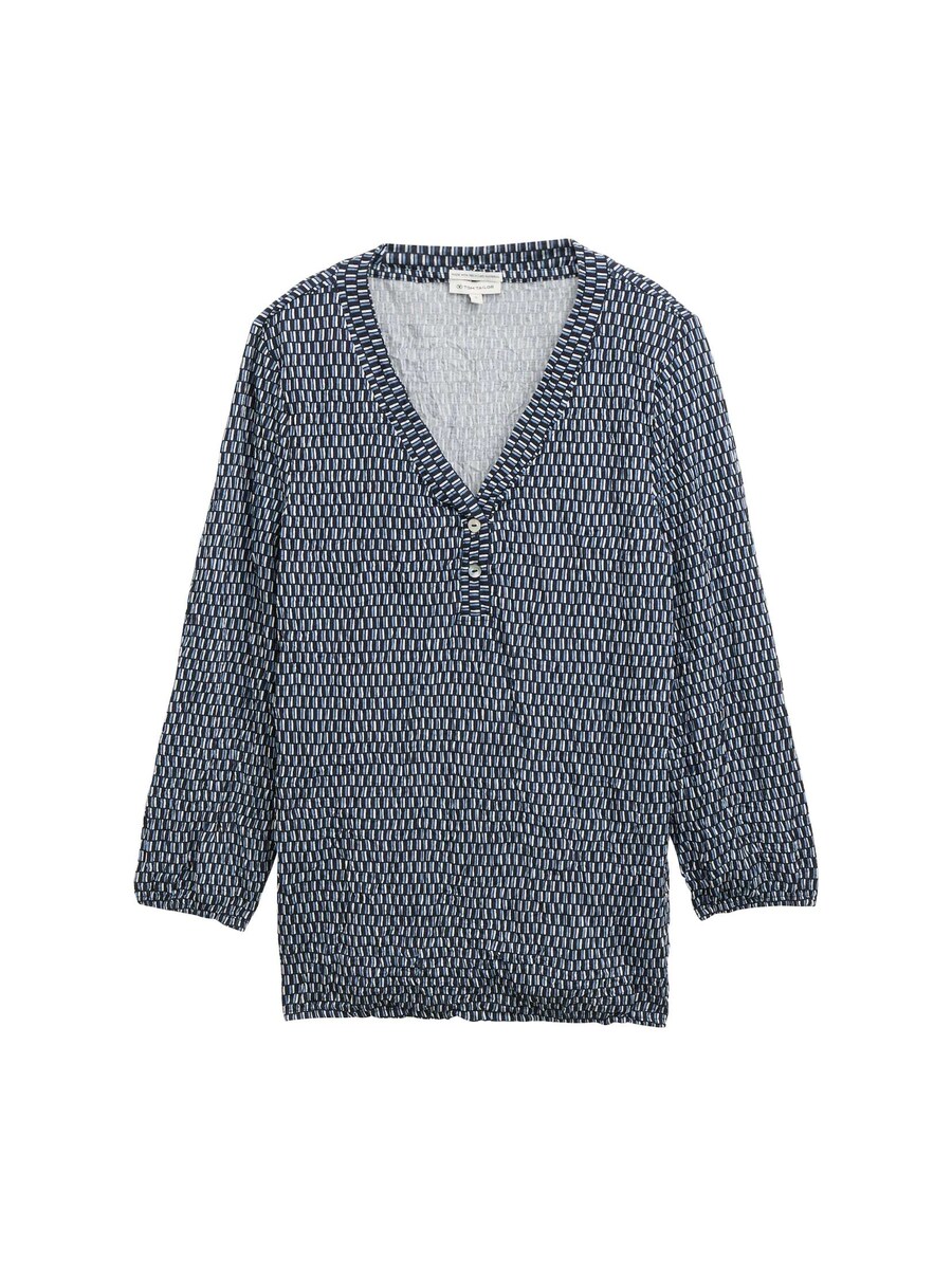 

Блузка TOM TAILOR, цвет Royal blue/Pastel blue/Dark blue