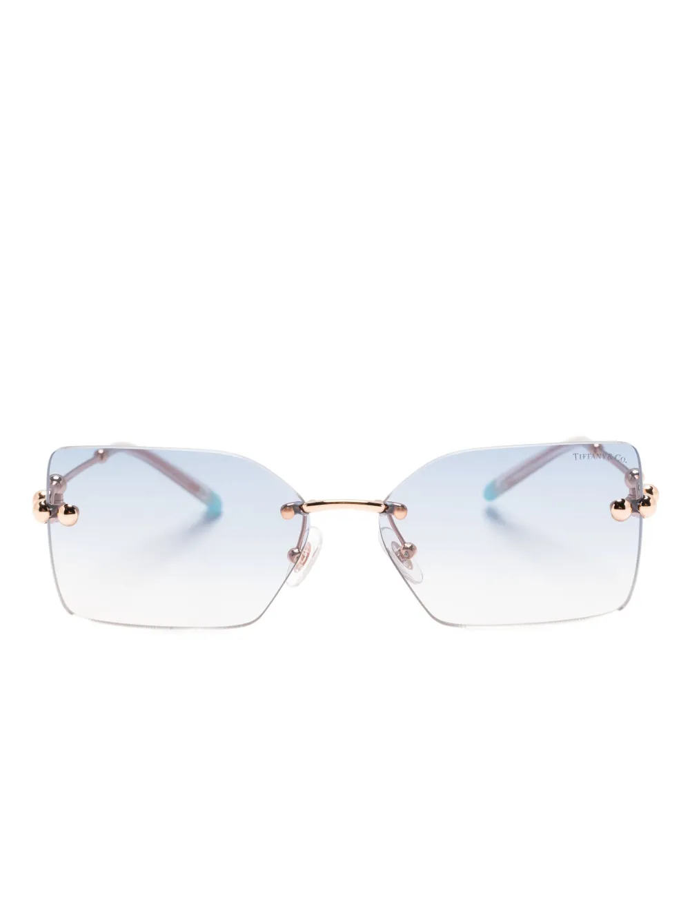 

Солнцезащитные очки с эффектом градиента и логотипом Tiffany & Co Eyewear, коричневый