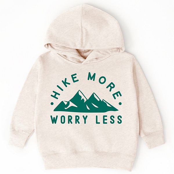 Толстовка с капюшоном Hike more worry less для малышей The Juniper Shop, Natural