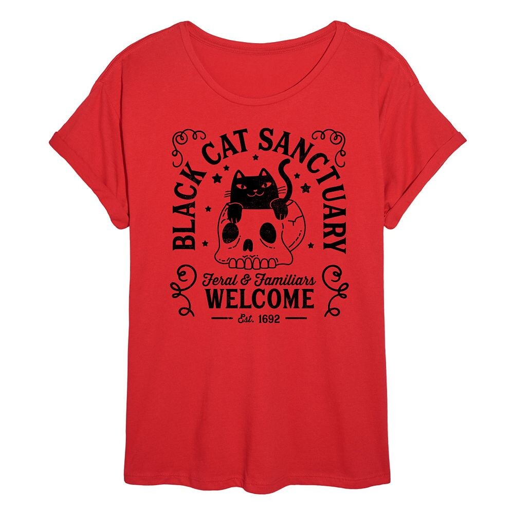 

Большая футболка для юниоров Black Cat Sanctuary Licensed Character, красный