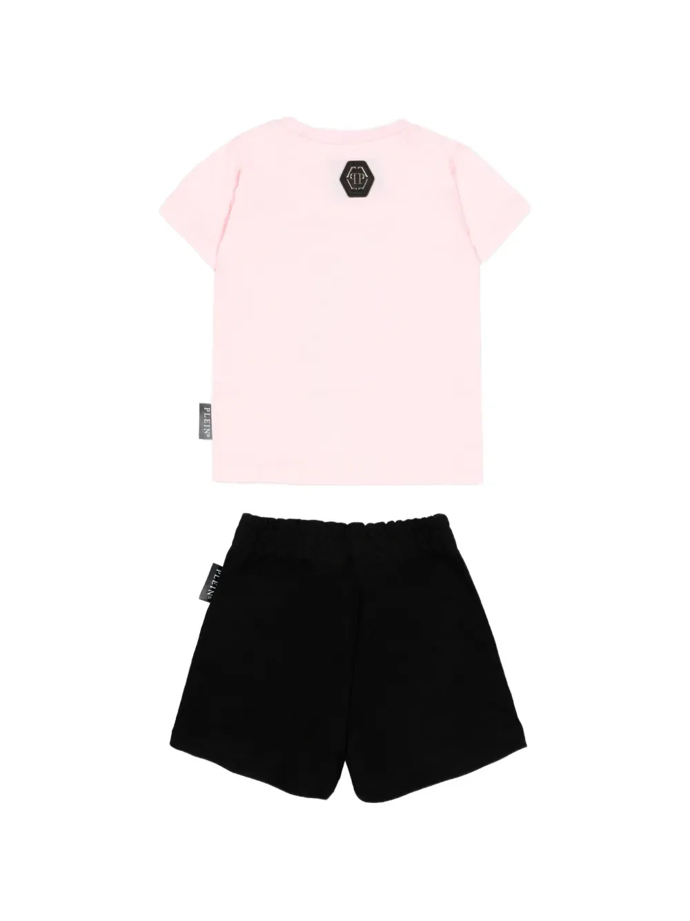 Комплект шорт с мультяшным принтом Philipp Plein Junior, черный — фото 2