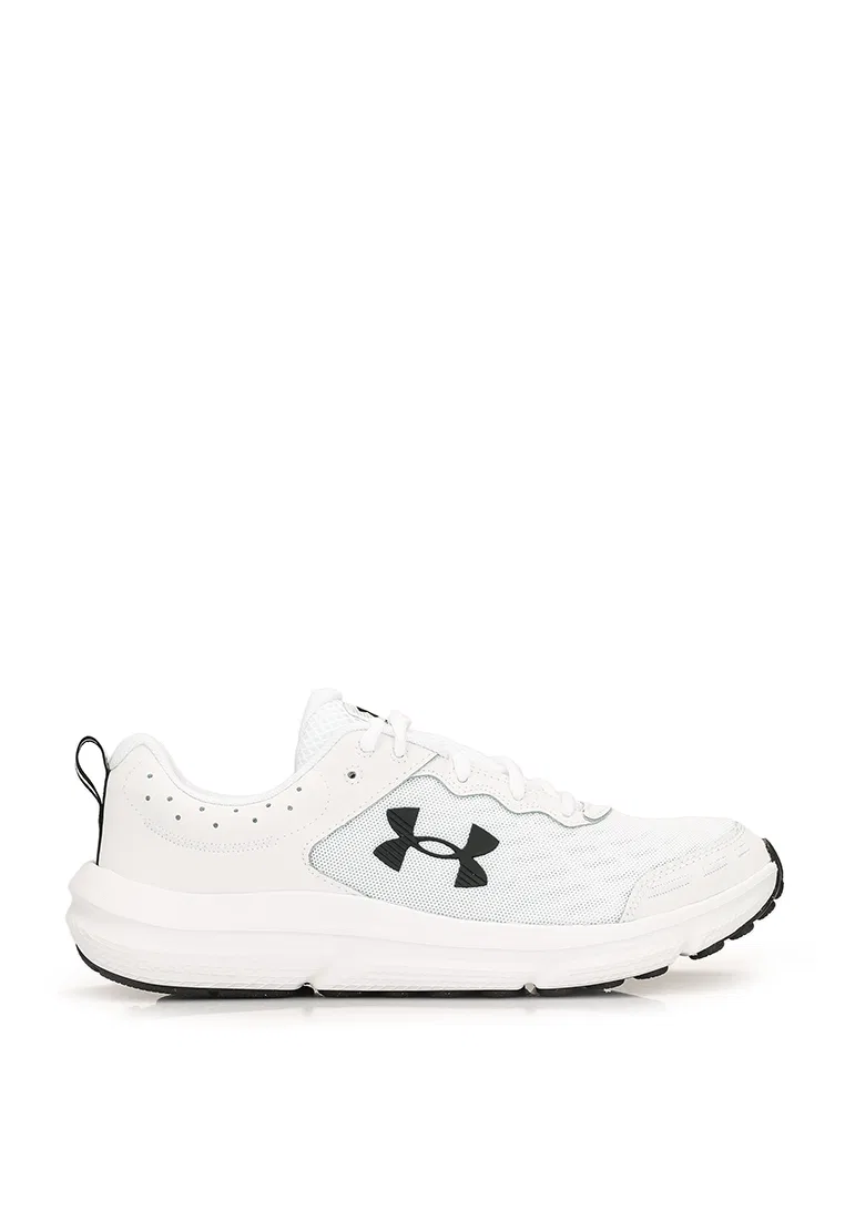 Кроссовки, Charged Assert 10, Under Armour, белый/черный