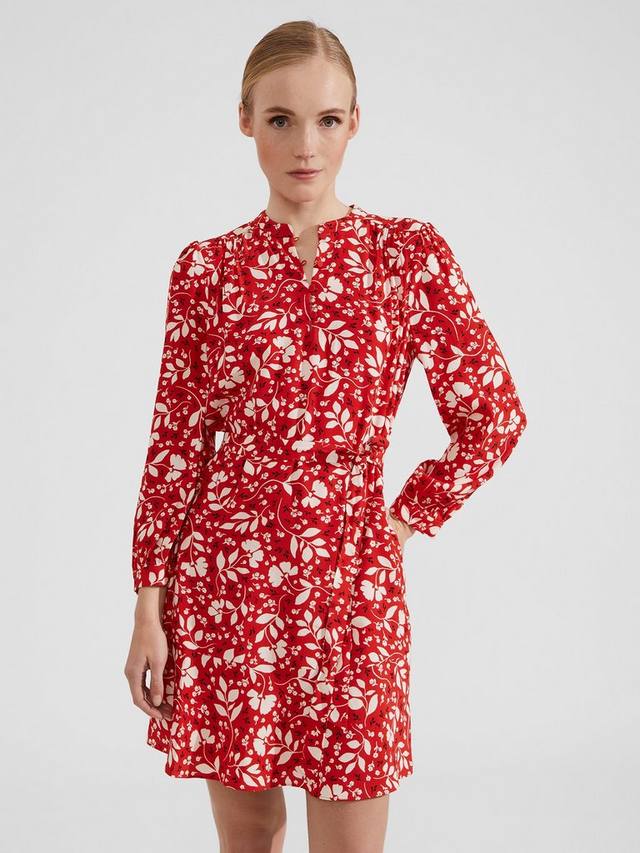

Мини-платье erin ecovero из экокожи Hobbs, красный/разноцветный