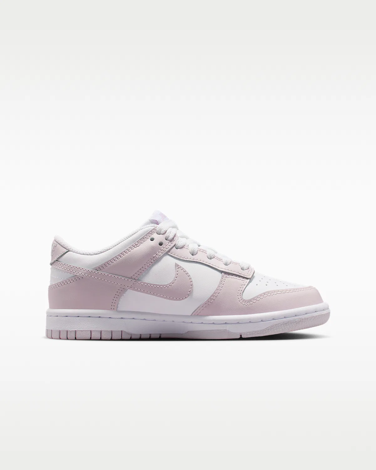 Кроссовки Nike Dunk Low для детей, White/Light Violet/Light Violet — фото 3