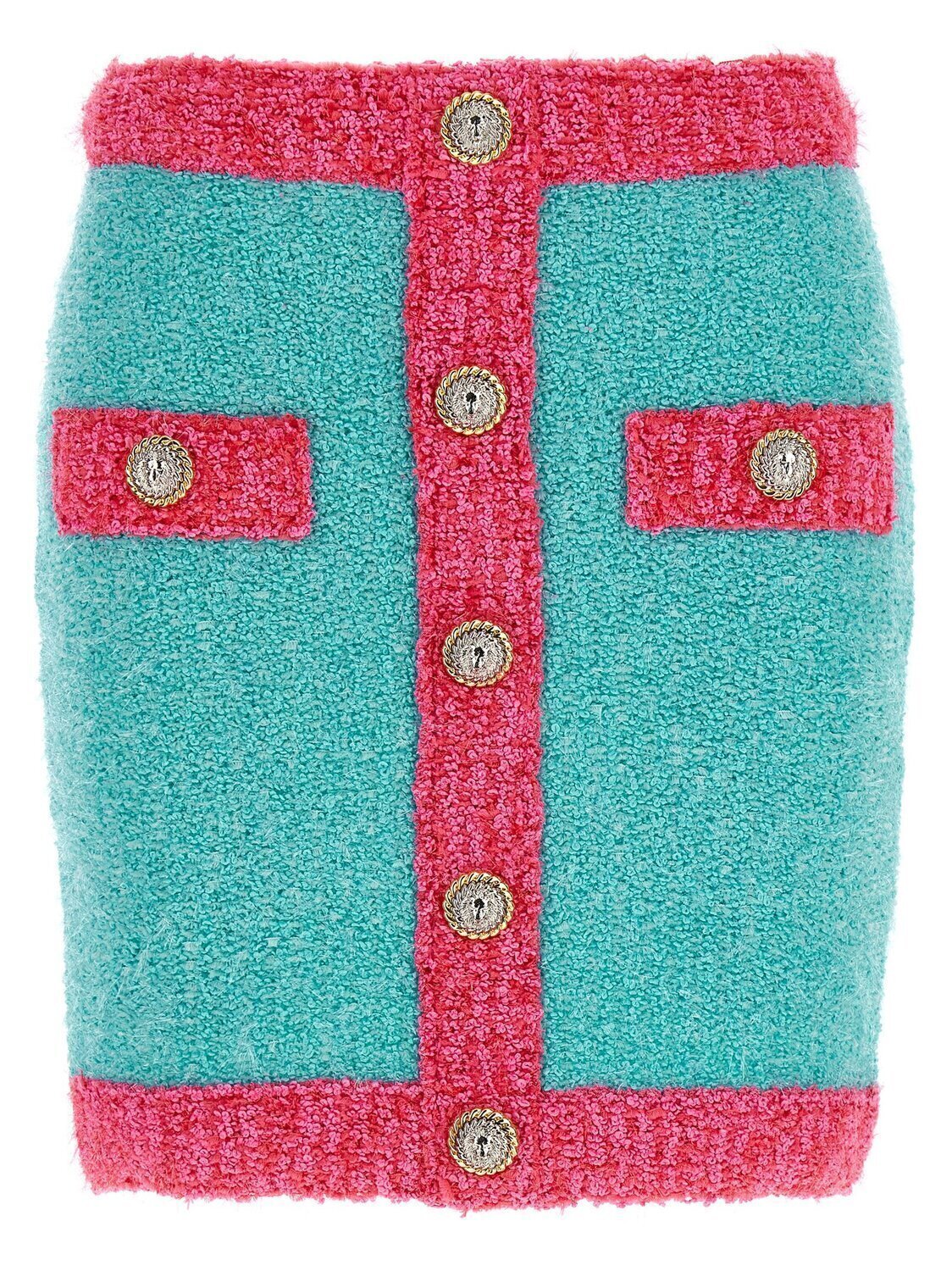 

Двухцветная юбка с пуговицами «Leone» BALMAIN, мультиколор