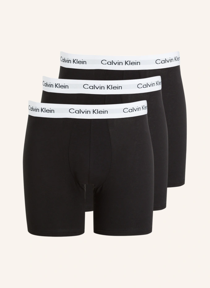 

Комплект из 3 боксёрских шорт cotton stretch Calvin Klein, черный