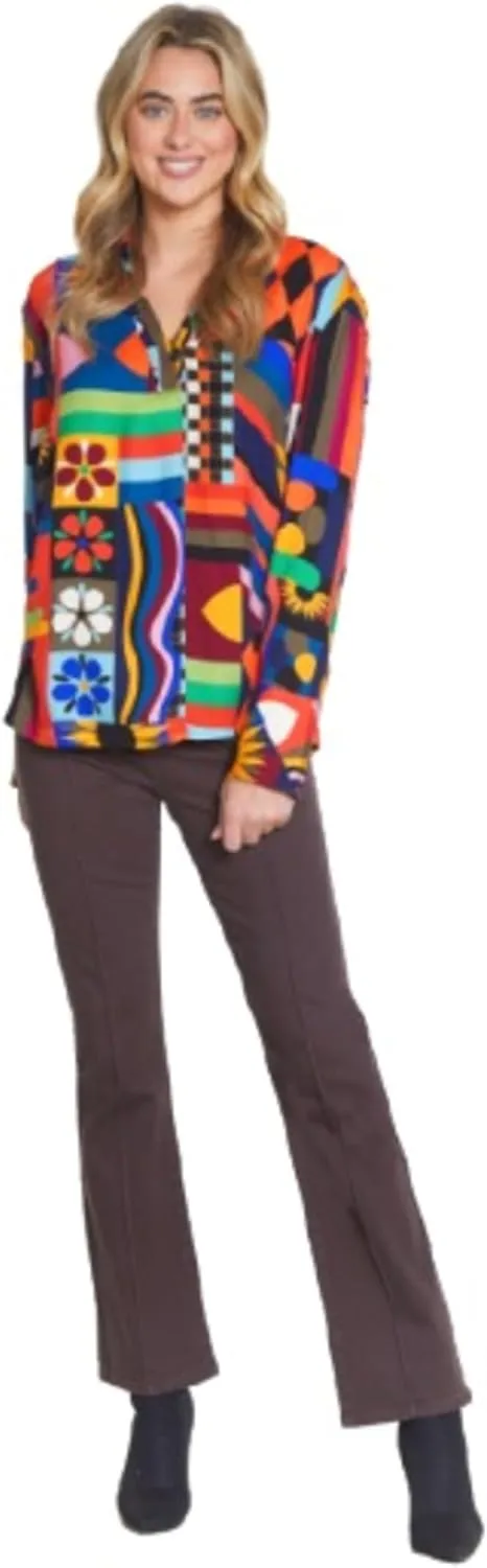 

TRU Luxe женские джинсы Bootcut с высокой посадкой и защипами