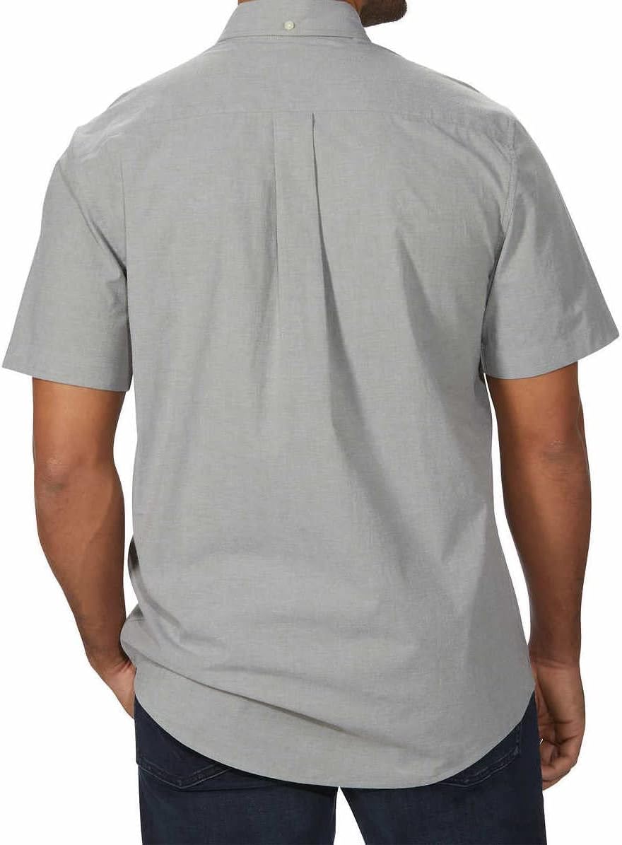 

Рубашка Tommy Hilfiger с коротким рукавом из ткани, Deep Lichen Green