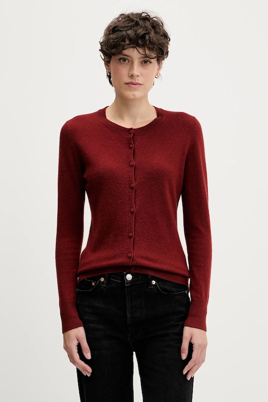 

Кардиган из смесовой шерсти Sisley, красный
