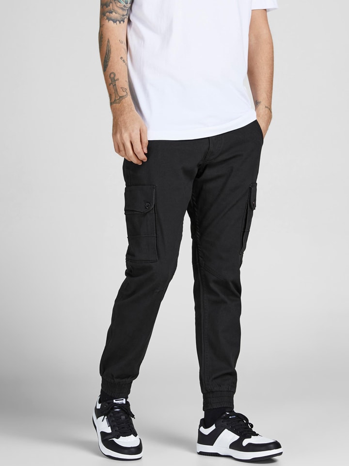 

Брюки-Карго Jack & Jones, черный