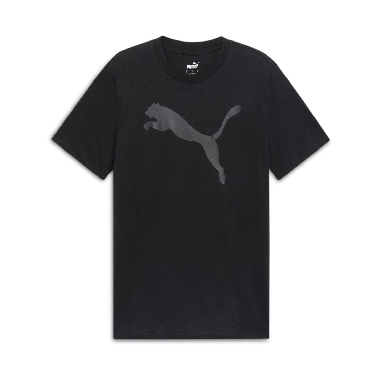 

Мужская футболка PUMA Essentials Big Cat, цвет Black/Black
