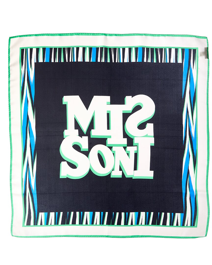 

Шелковый шарф Missoni, зеленый