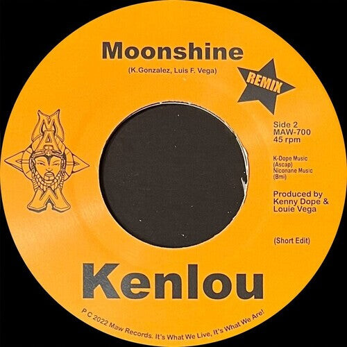

Сингл 7" Kenlou: Moonshine (7'' Edits)