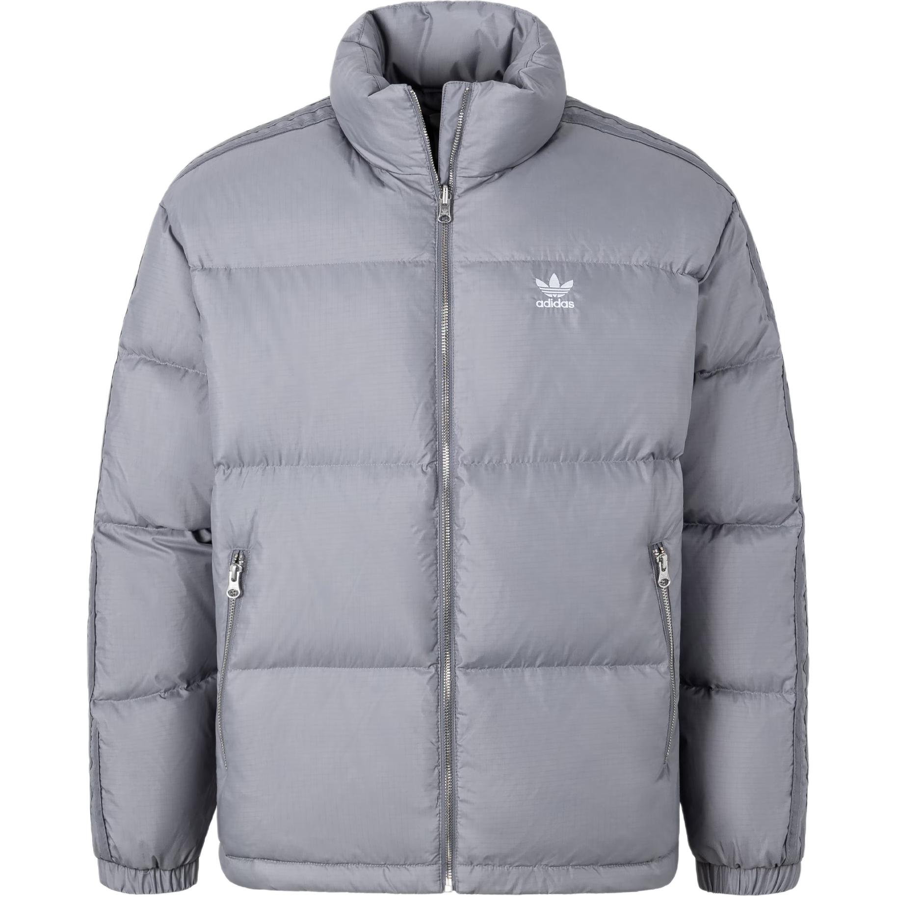 Adidas Originals Пуховик унисекс светло-серый, Light Gray — фото 3