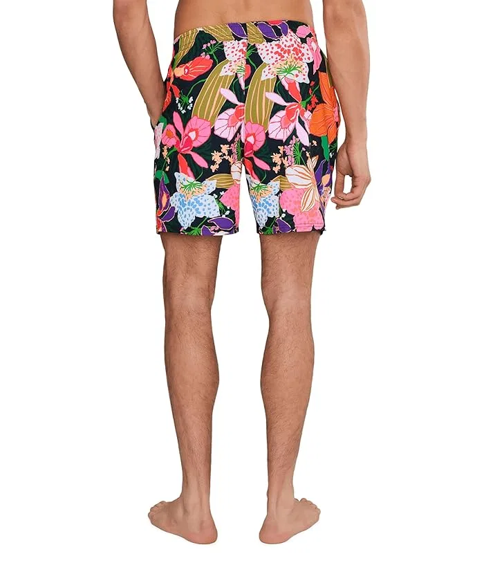 Плавки Nike Breaker Hot House Floral 7" Brief Lined Volley, Black — фото 4
