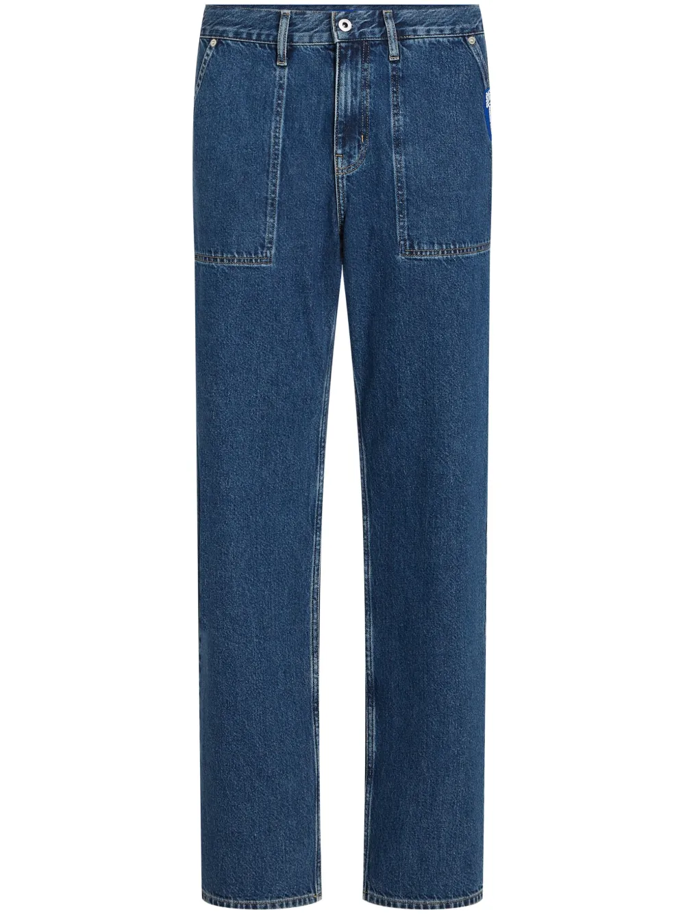 

Джинсы прямого кроя с нашивкой-логотипом Karl Lagerfeld Jeans, синий