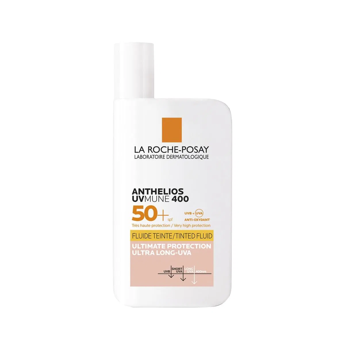 Тонирующий солнцезащитный флюид SPF 50+ «Anthelios Invisible Fluid UVMune 400» от La Roche Posay La Roche-Posay