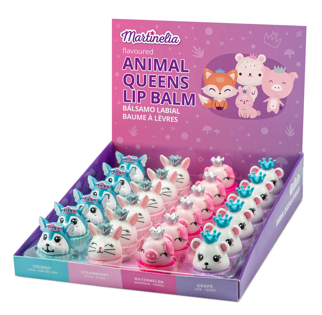 

Бальзам для губ для детей animal queens lip balm Martinelia, вес 2 гр.