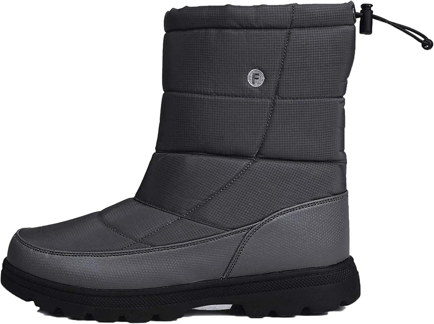 

Мужские и женские зимние ботинки Yiozoi, можно носить зимой, высокие наружные ботинки с плюшевой теплой подкладкой, шнуровка, повседневные прогулочные ботинки с противоскользящей подошвой, серый