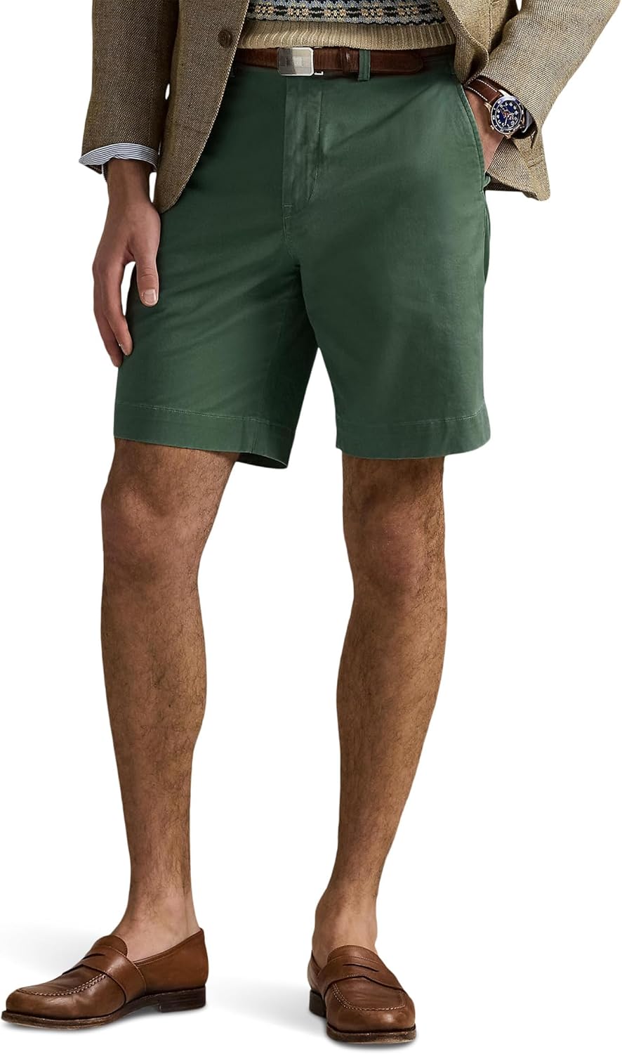 

Polo Ralph Lauren мужские классические шорты-чинос с эластаном, Washed Forest