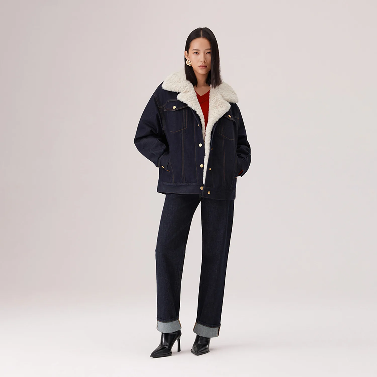 Levis Джинсовая куртка Year Of The Horse Limited Collection, женская, цвет navy — фото 4