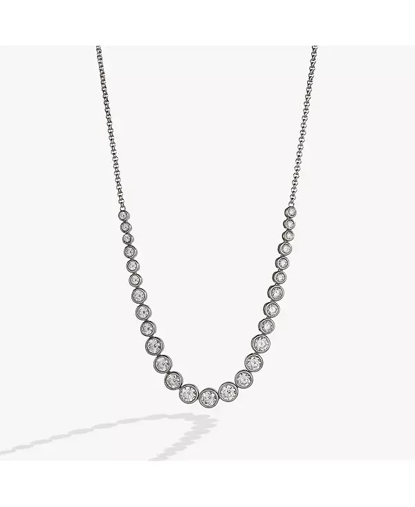

Теннисное колье с кристаллами Alex And Ani, silver